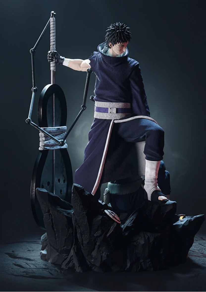 Kakashi & Obito Naruto Resin Statue By Tibs 3D Studio – 3D Printed Collector Edition