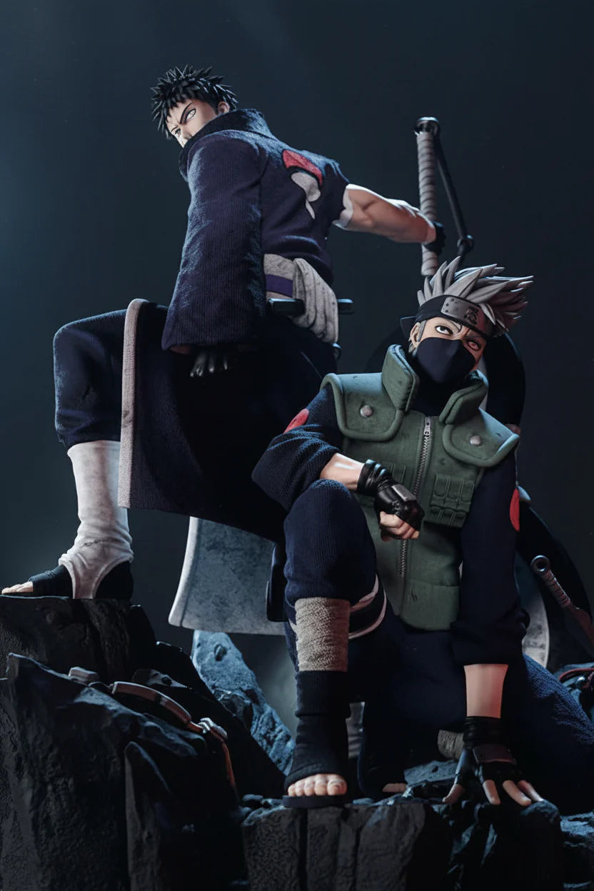 Kakashi & Obito Naruto Resin Statue By Tibs 3D Studio – 3D Printed Collector Edition