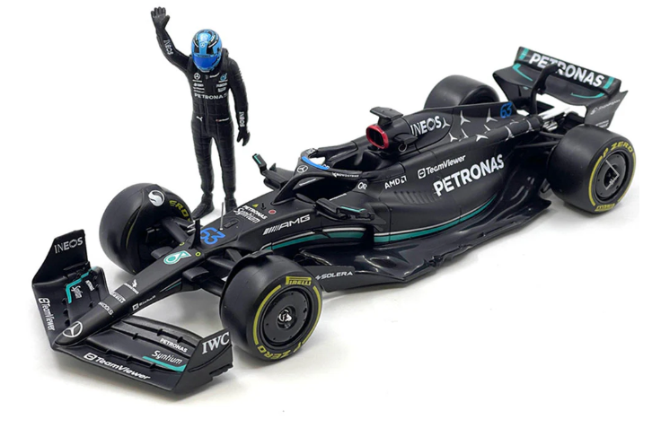 F1 Mercedes AMG W14 E Performance with Pilot #63 (Black)