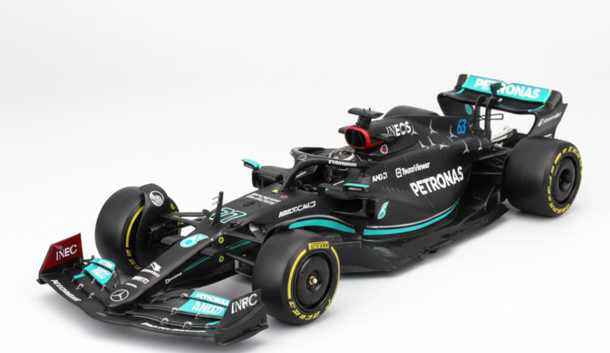 F1 Mercedes AMG W14 E Performance with Pilot #63 (Black)