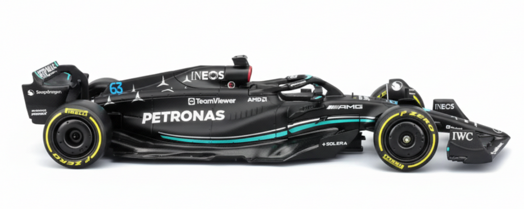 F1 Mercedes AMG W14 E Performance with Pilot #63 (Black)