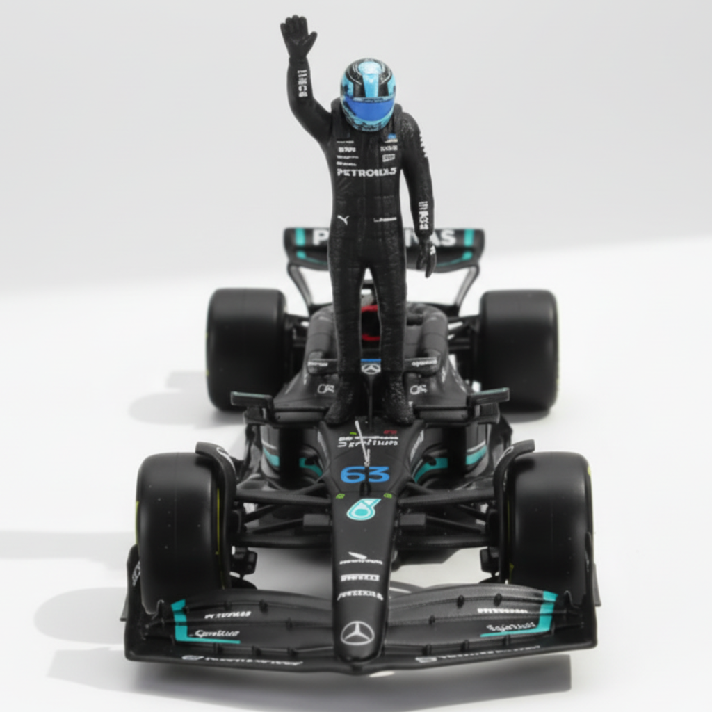 F1 Mercedes AMG W14 E Performance with Pilot #63 (Black)