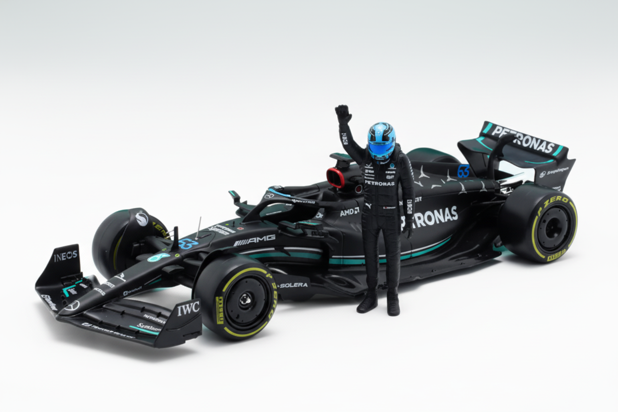F1 Mercedes AMG W14 E Performance with Pilot #63 (Black)