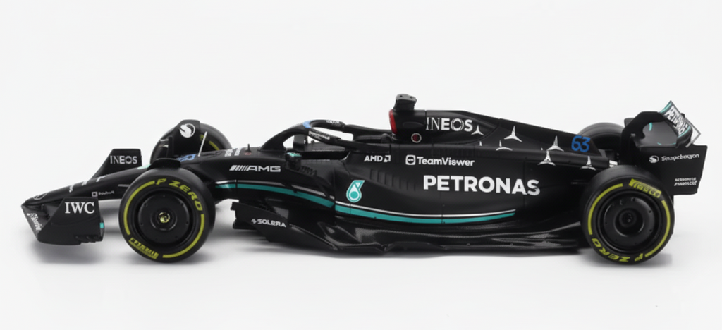 F1 Mercedes AMG W14 E Performance with Pilot #63 (Black)