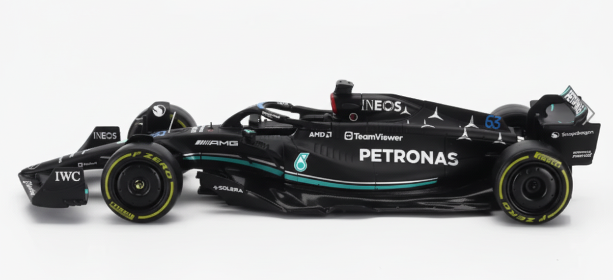 F1 Mercedes AMG W14 E Performance with Pilot #63 (Black)