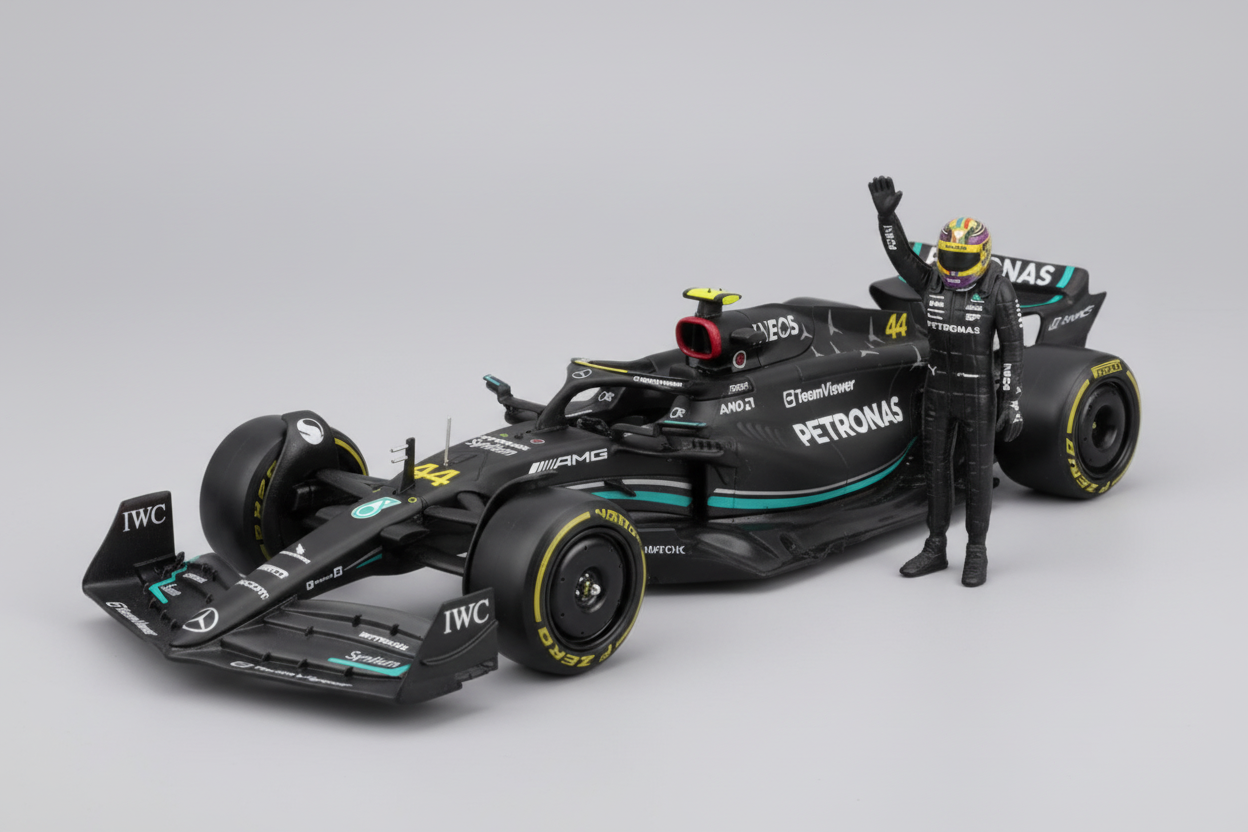 F1 Mercedes Racing Car AMG F1 W14 Performance #44 (Black)