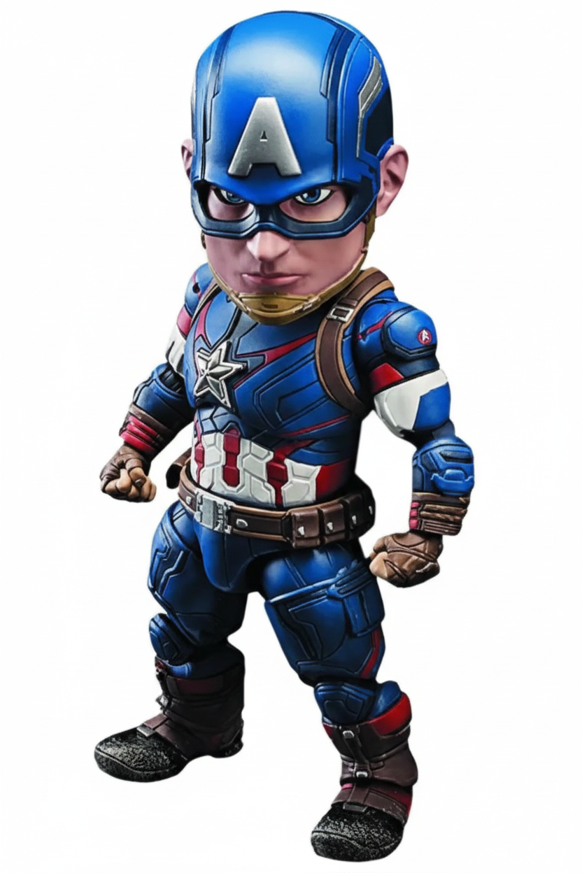 Captain America Beast Kingdom Egg Attack Action Figure (6 Inches)