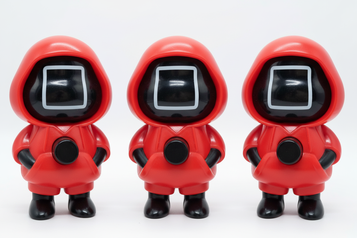 Squid Game Character Face Changing Keychain Pack of 3 ( limited edition )