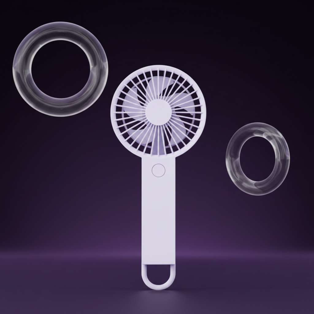 Mini Handheld Net Fan Portable USB Rechargeable Use For Office/Market/Travel/School Indoor and Outdoor Use