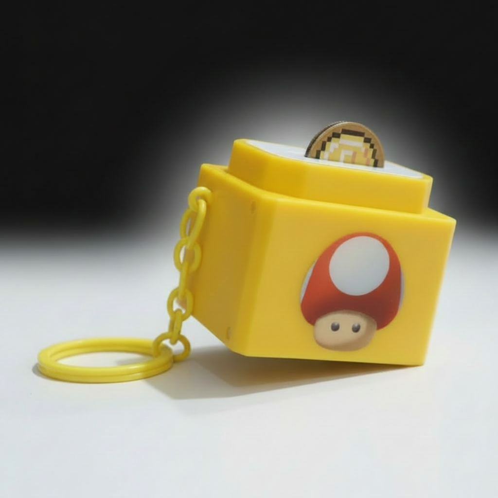 Super Mario Coin Keychain