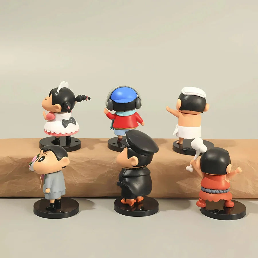 Shinchan Purpose Stylish Mini Figure Set of 6