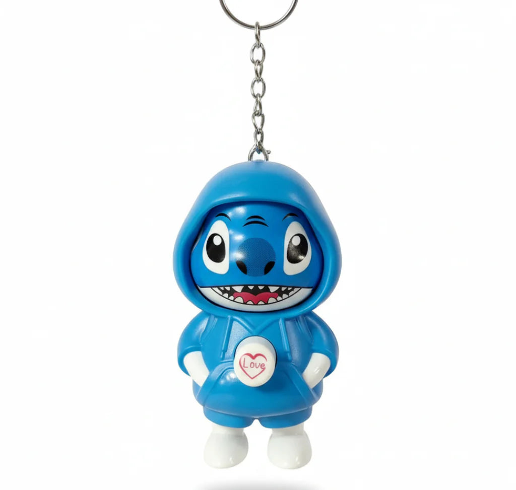 Stitch Face Changing Keychain Rotating Mood Ring, Funny Gift for Friends & Kid Key Chain Pack of 3