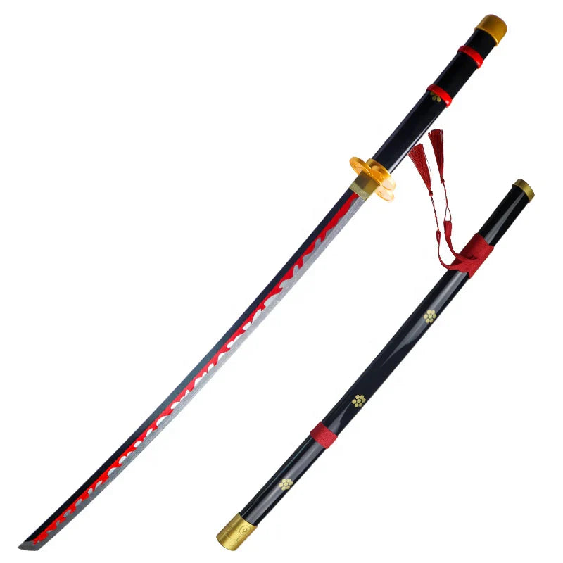 One Piece: Roronoa Zoro Yama Enma Cosplay Replica Wooden Katana - 40 inches