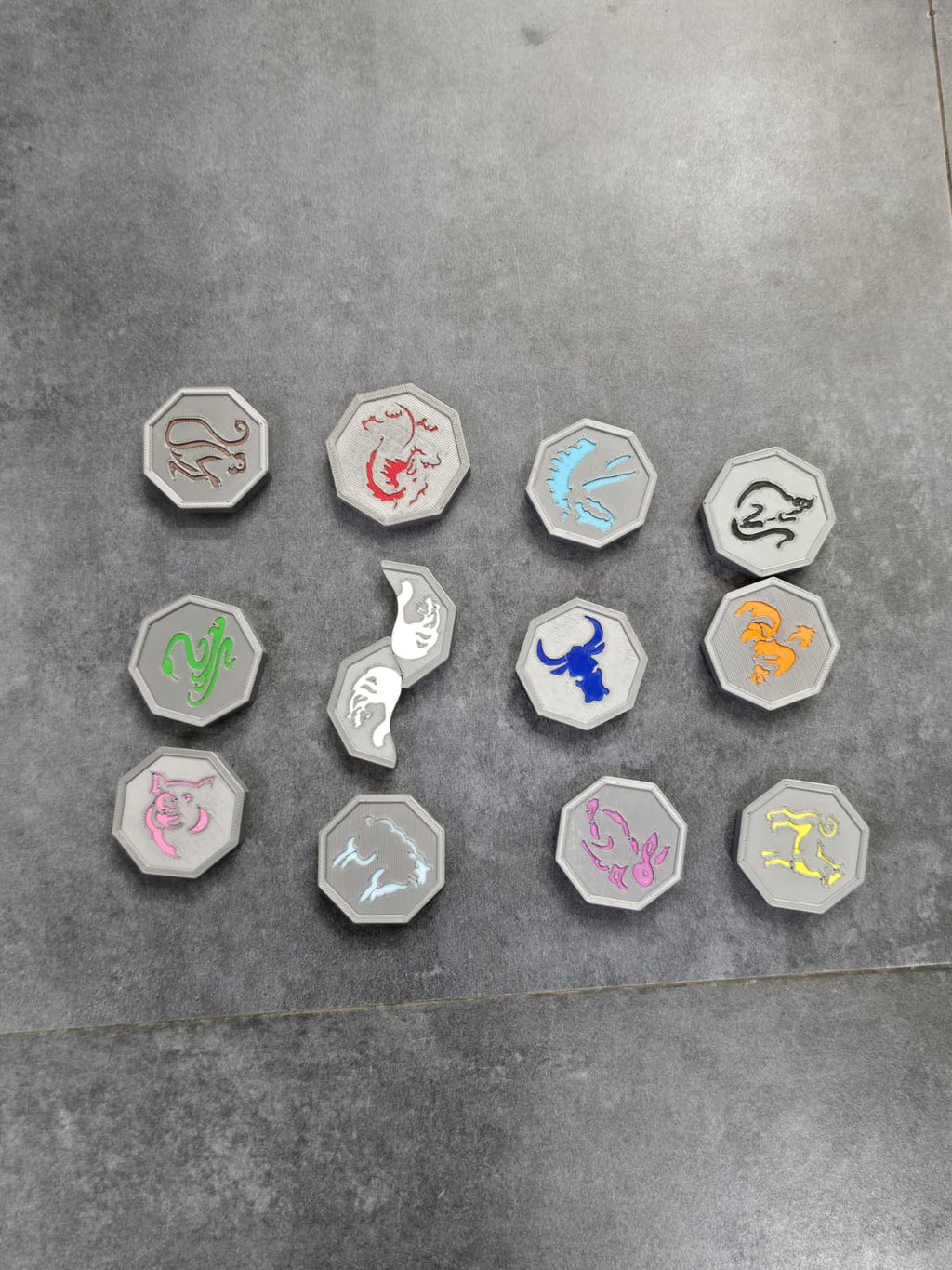 Jackie Chan magnet Talismans Stones With Stand
