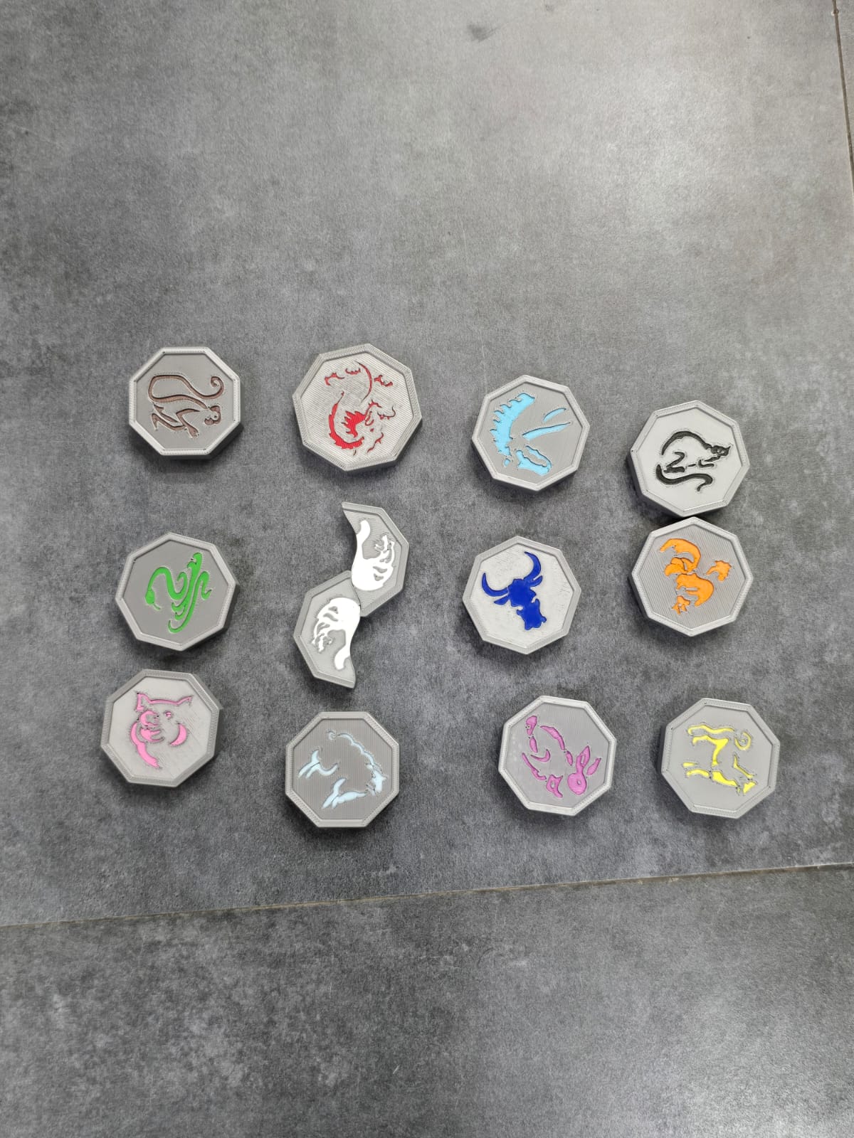 Jackie Chan magnet Talismans Stones With Stand