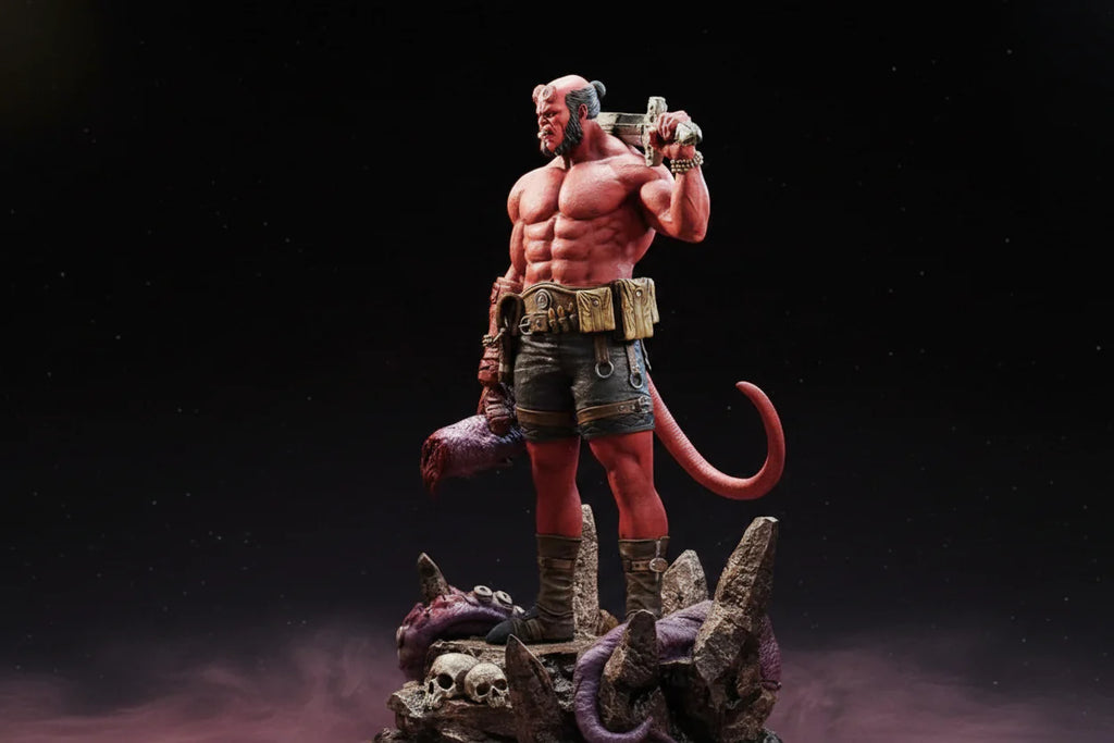 Hellboy Resin Statue 1/6 Scale 3D Printed Figure by Tibs 3D Studio – Premium Collector Edition