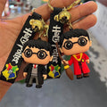Harry Potter 3D Silicone Chibi Figure Keychain Pack of 2