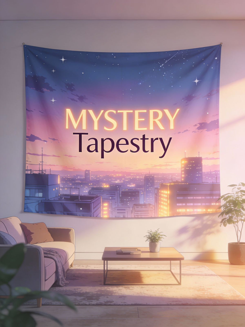 Mystery anime Tapestry for Home Bedroom Living Room (Multicolor)
