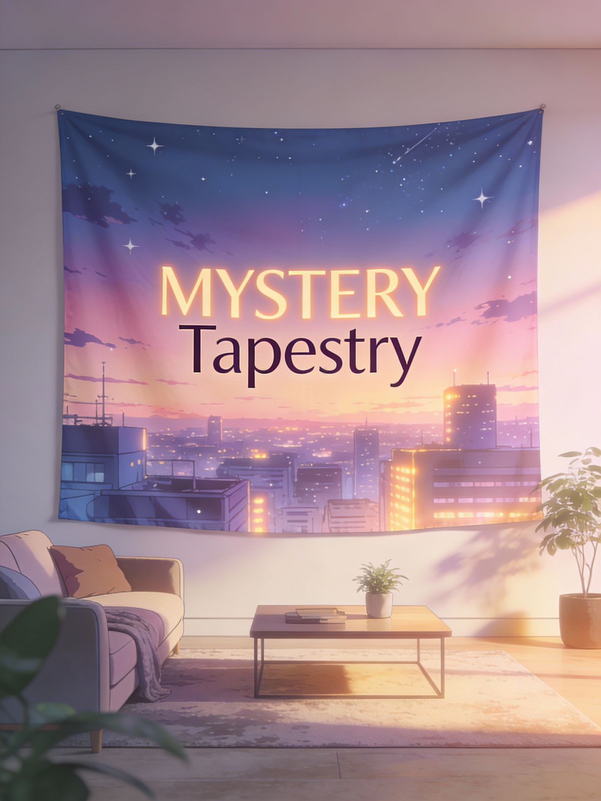 Mystery anime Tapestry for Home Bedroom Living Room (Multicolor)
