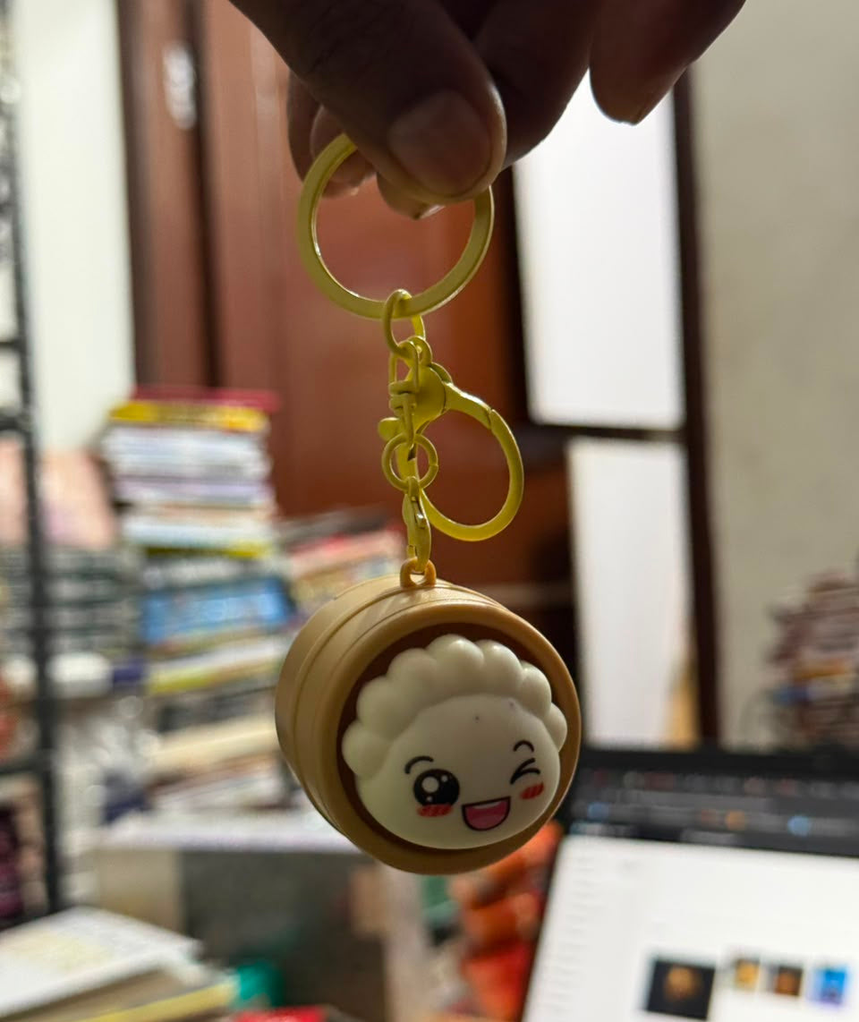 Funny Dumpling Light - Up Keychain