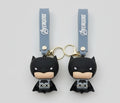 Mini Cute Batman Action Figure 3D Keychain Pack of 2