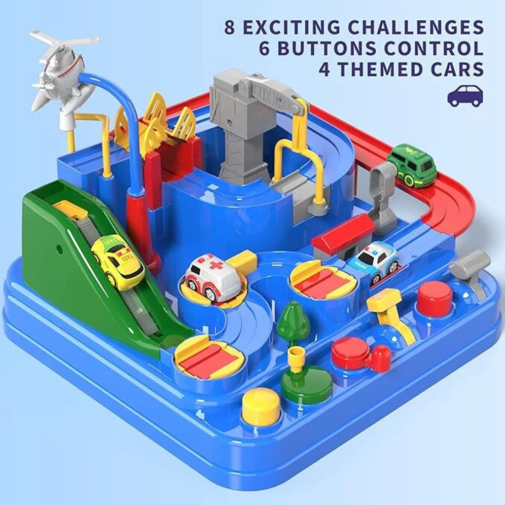 PlayPro Car Racing Rescue Track Set for Kids LIMITED EDITION