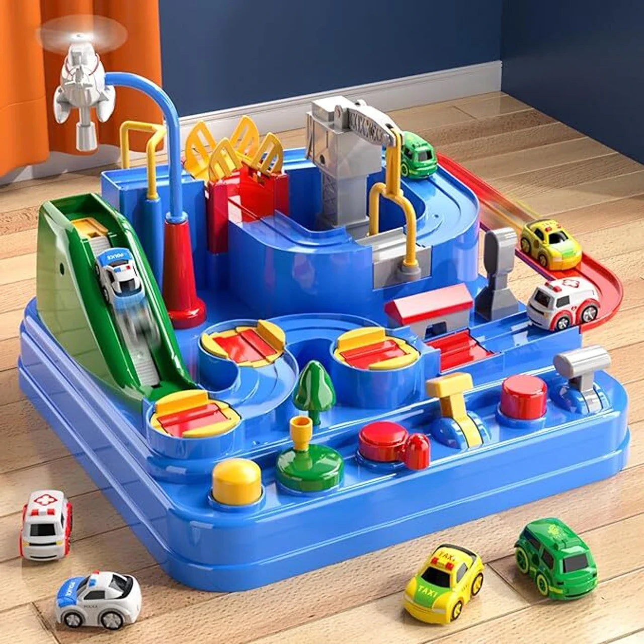 PlayPro Car Racing Rescue Track Set for Kids LIMITED EDITION