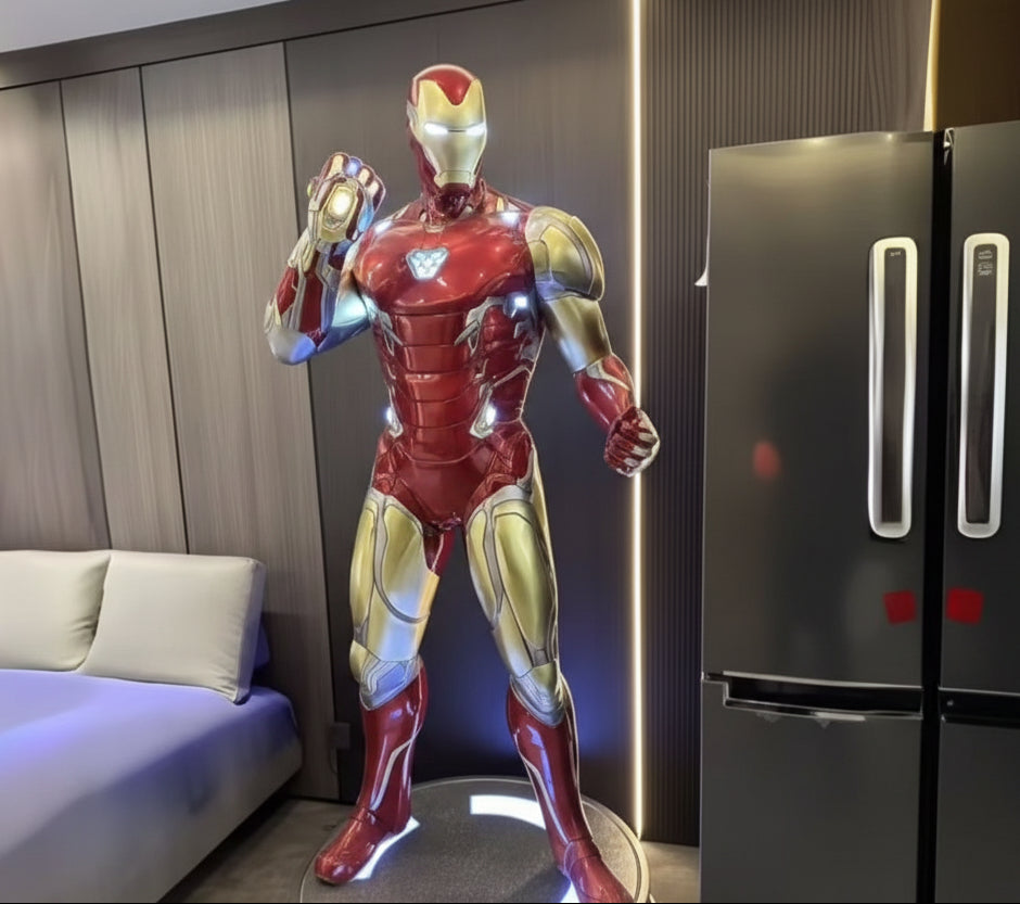 IRON MAN MK85 Life-Size Figure with Base & Lights Premium Imported