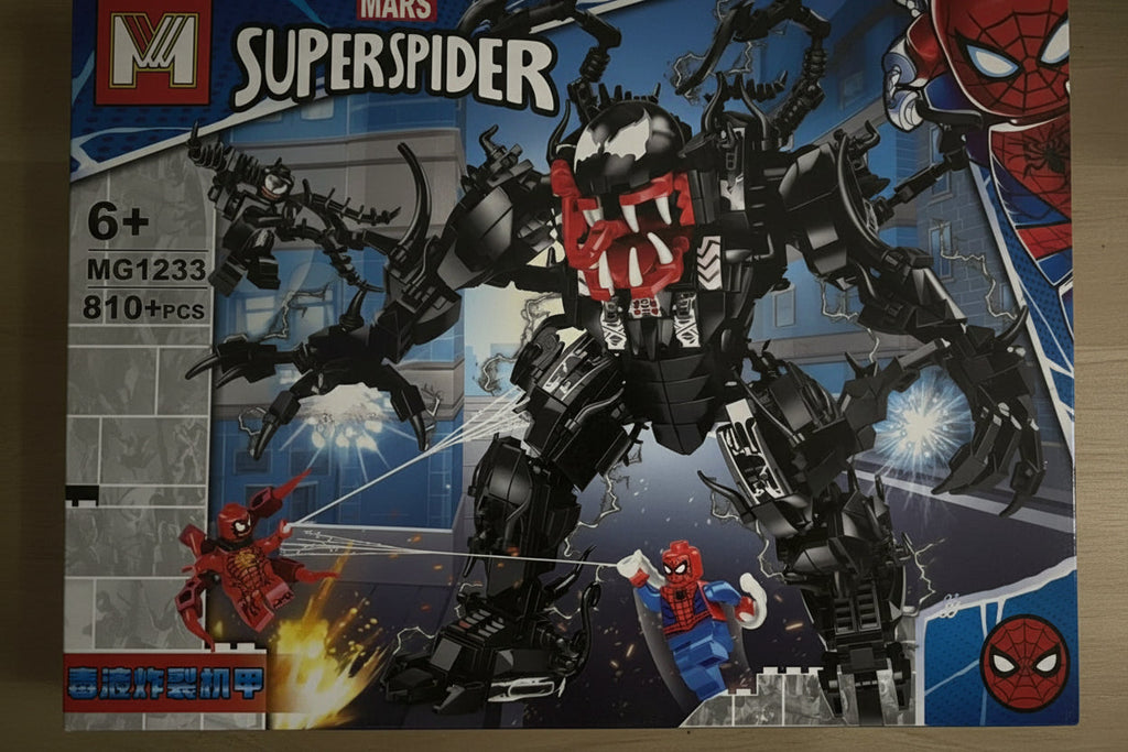 Super Spider Venom and Spider-Man vs. Carnage 810-piece construction Set Building Blocks