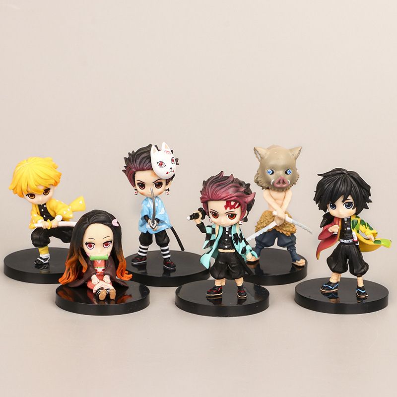 Demon Slayer : Miniature set of 6pcs - Action Figure 4 to 5cm