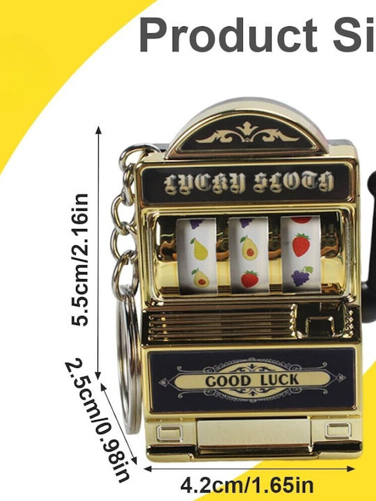 Casino Jackpot Machine Keychain with Spin Lever ( limited edition )