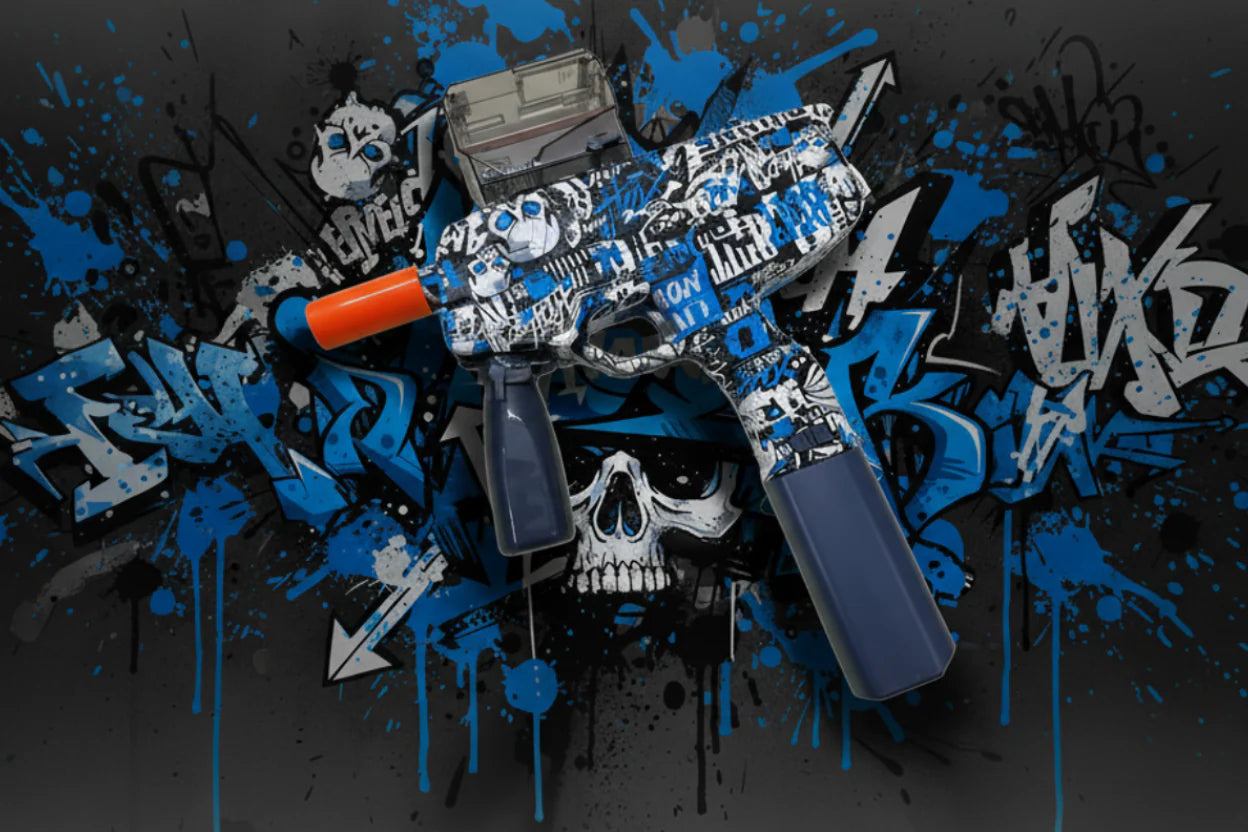 MP9 Gel Blaster Gun Automatic Toy Gun for Kids Electric Operated Gun High Speed Upto 50 Feet Range Including 10000 Gel Balls