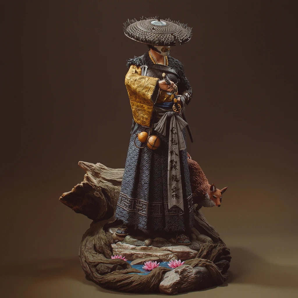 Atsu Ghost of Yōtei 3D Printed Resin Statue By Tibs 3D Studio –  Samurai Collector Edition