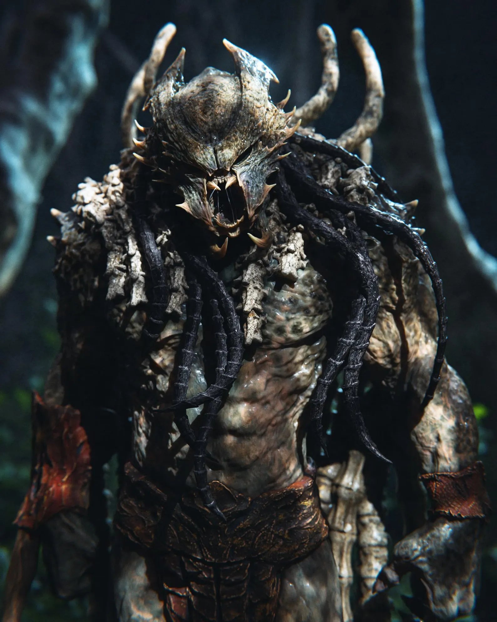 Predator King Statue – 3D Printed Resin Collectible By Tibs 3D Studio – Premium Edition