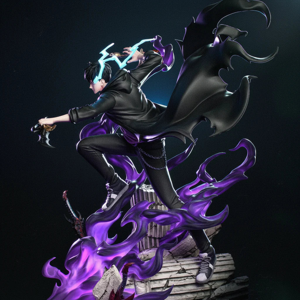 Sung Jin-Woo Solo Leveling 3D Printed Resin Statue By Tibs 3D Studio – Shadow Monarch Collector Edition