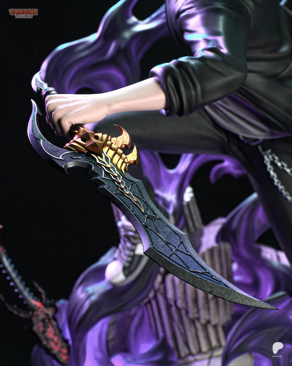 Sung Jin-Woo Solo Leveling 3D Printed Resin Statue By Tibs 3D Studio – Shadow Monarch Collector Edition