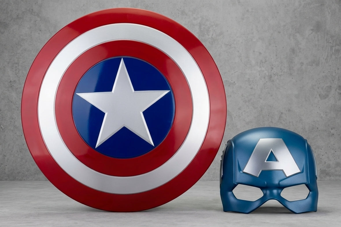 ZD Toys Captain America Shield And Mask Combo Set (Age 6+)