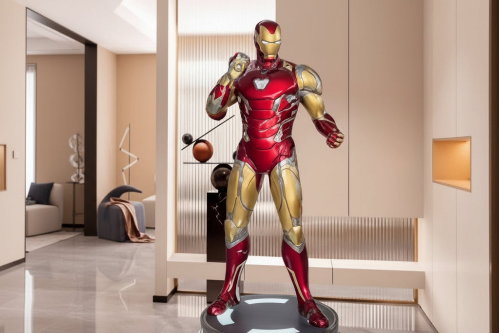 IRON MAN MK85 Life-Size Figure with Base & Lights Premium Imported