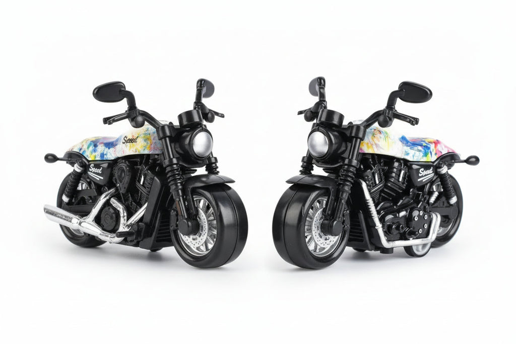 Jumbo Size Graffiti Art Bike Pullback Keyring Pack of 2