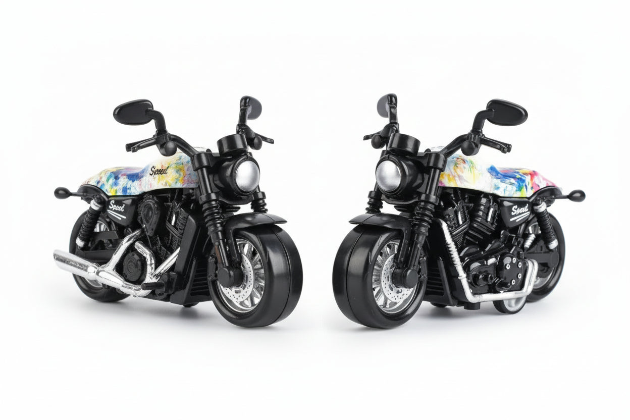 Jumbo Size Graffiti Art Bike Pullback Keyring Pack of 2