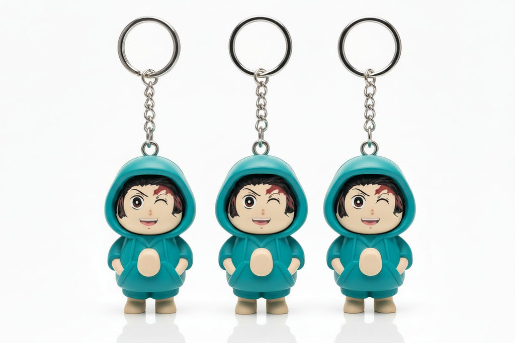 Tanjiro Face Changing Keychain Pack of 3 ( limited edition )