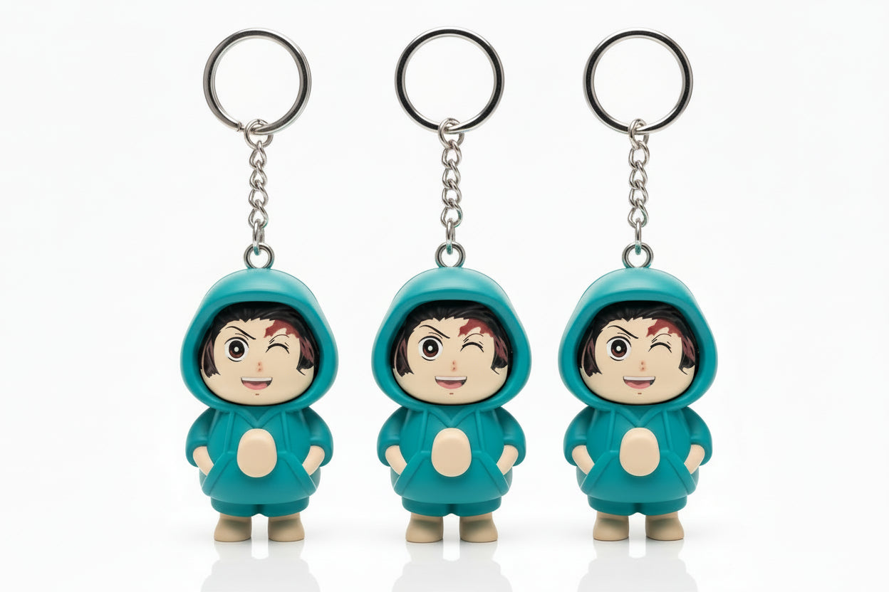Tanjiro Face Changing Keychain Pack of 3 ( limited edition )