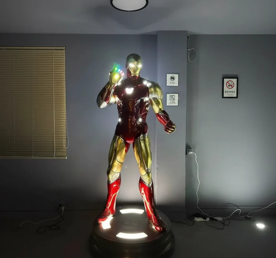 IRON MAN MK85 Life-Size Figure with Base & Lights Premium Imported