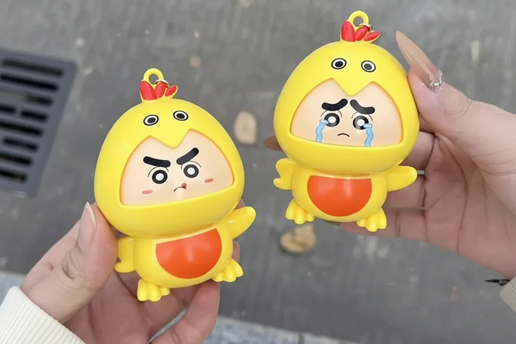 Shinchan Duck Face Changing keychain Pack of 3