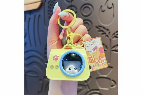 Cute Cat Hand Bag Light-Up Keychain