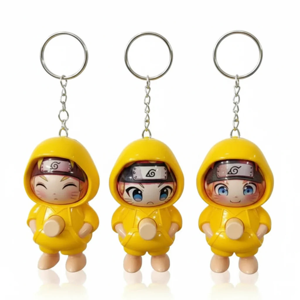 Naruto Face Changing Keychain Pack of 3