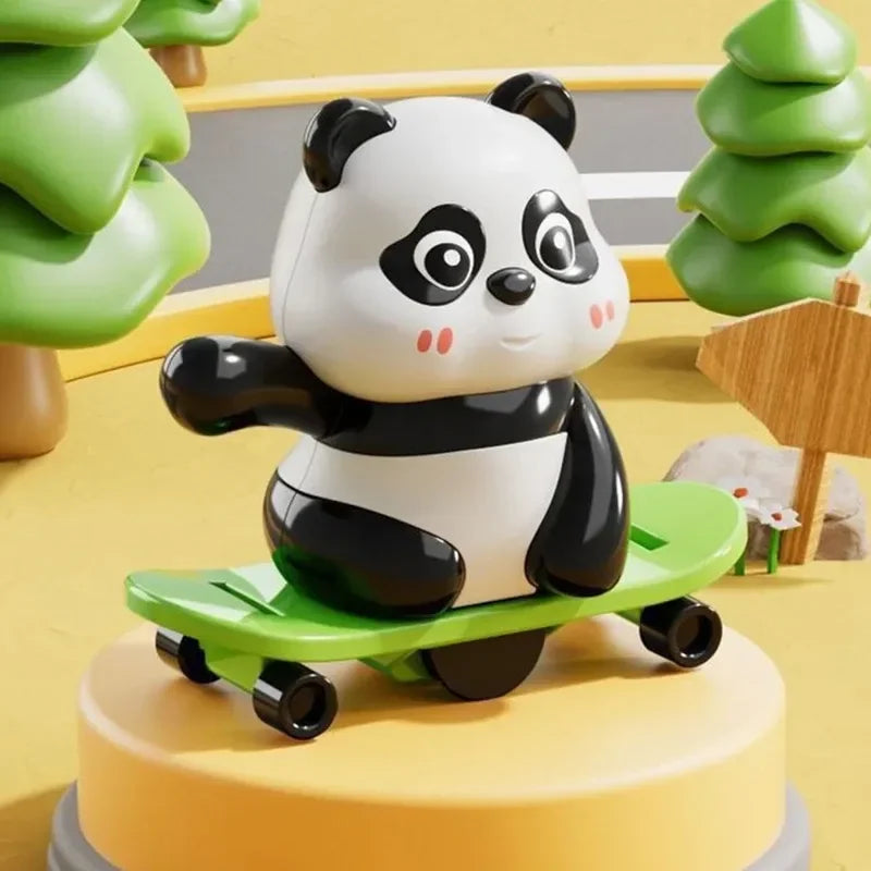 Cute Athlete Panda Wind-up Fun Rotating & Moving Panda Trio Play Toys ( limited edition )