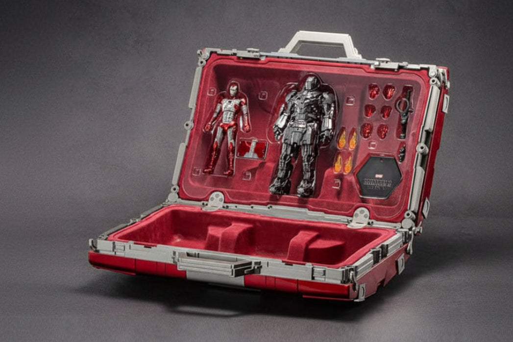 ZD Toys Iron Man MK5 Life Size Suitcase With 7 Inch Mark 5 & Whiplash (Limited Edition)