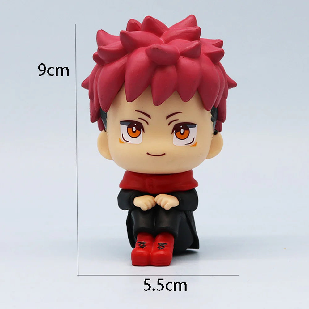 Yuji Itadori Sitting Chibi Anime Figure 9cm