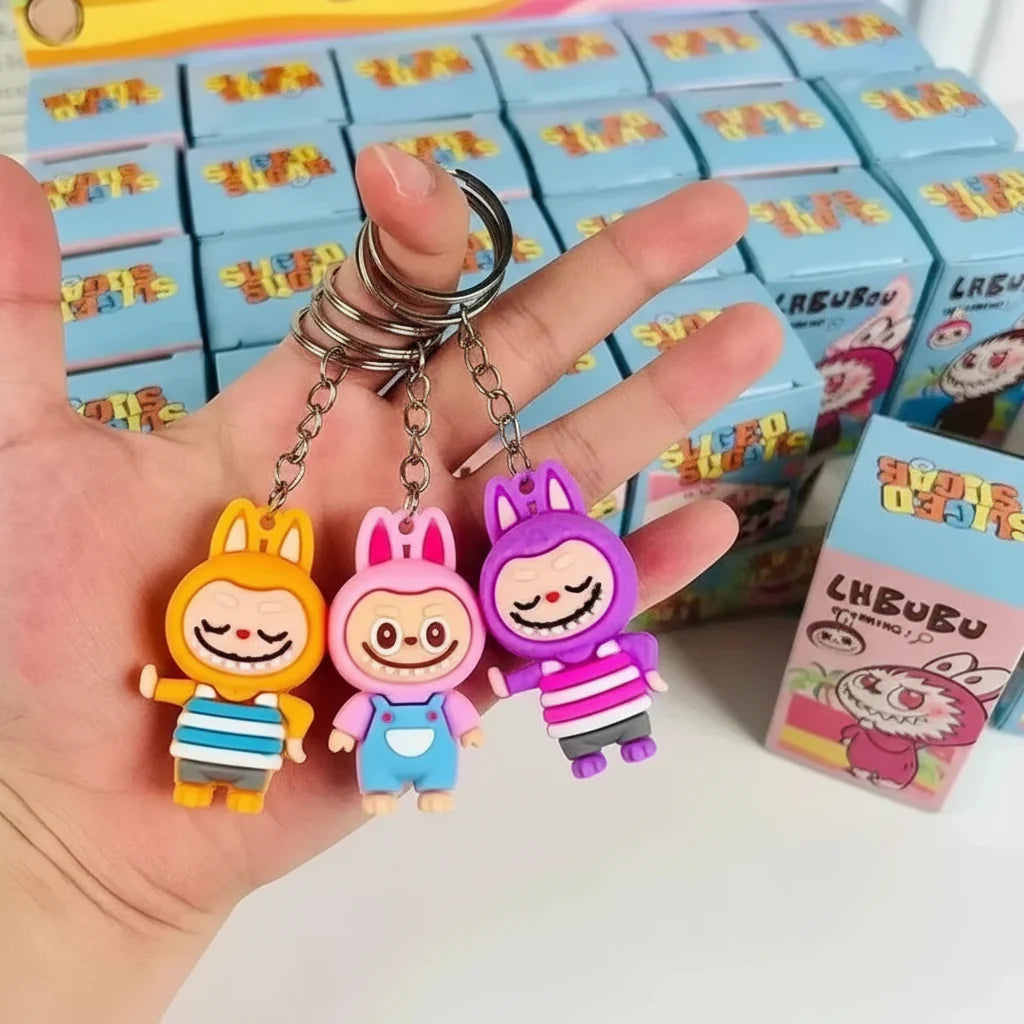 Mini Labubu Keychain Pack of 3